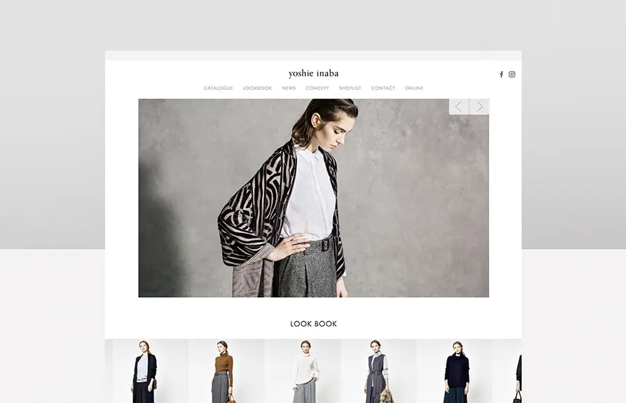 yoshie inaba Websiteのイメージ写真